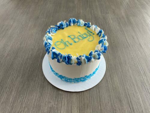 Custom Blue Lemon Cake